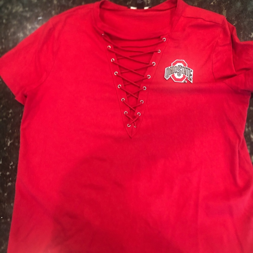 Lace up Ohio State Shirt